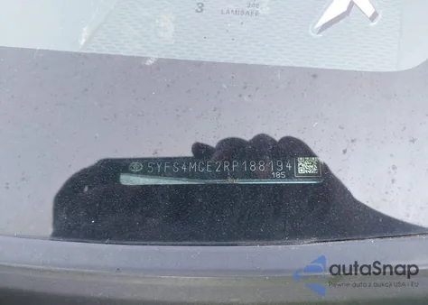 2024 Toyota Corolla Se z USA, uszkodzony, nr VIN 5YFS4MCE2RP188194